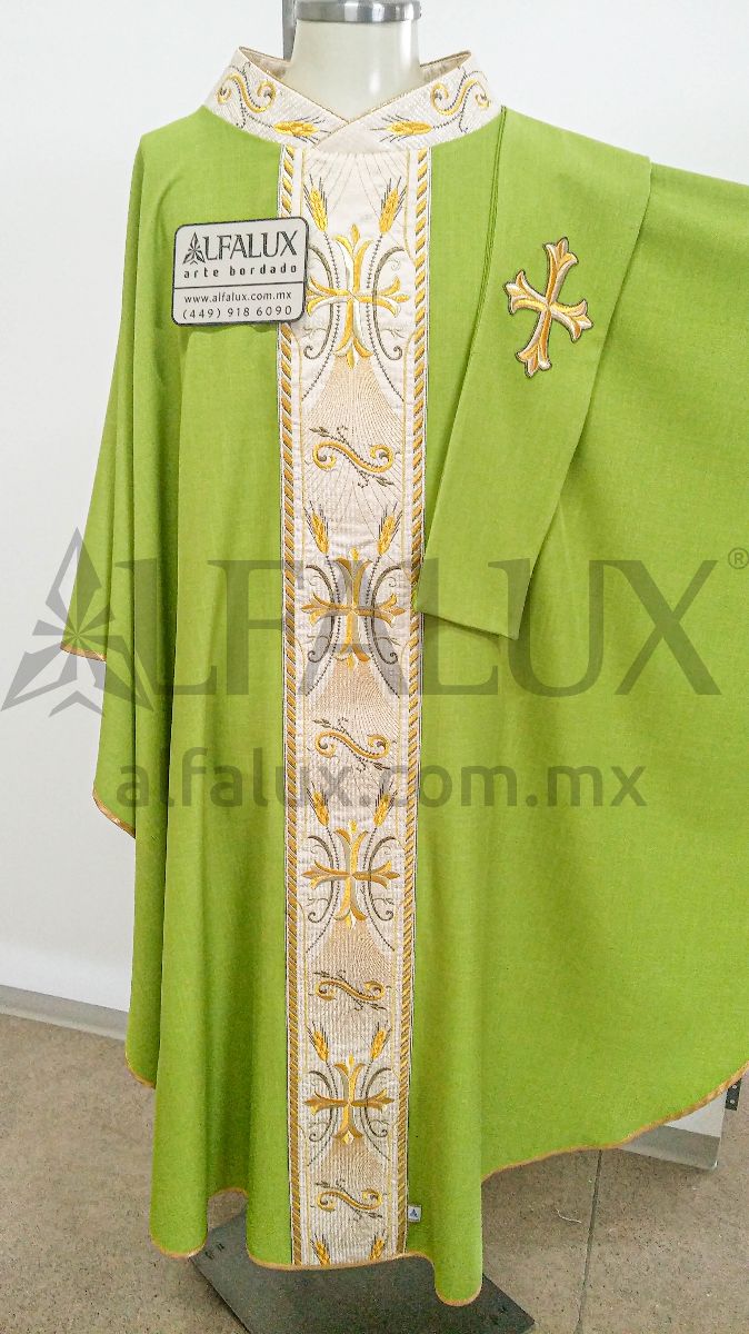 11 CATEDRAL CUERDA Brocado CUELLO BORDADO 933